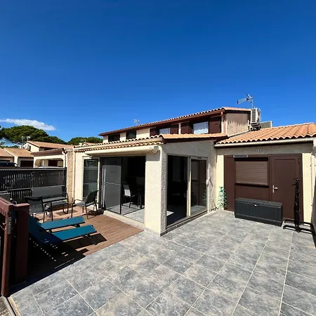 Villa Climatisee, 4 Couchages, 2 Chambres, Veranda, Les Tamaris, Acces Payant Pour Les Piscines, Wifi, Lrtaml9 Portiragnes